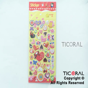 STICKER CORAZONES (12X26CM) HS5666-2 x 12